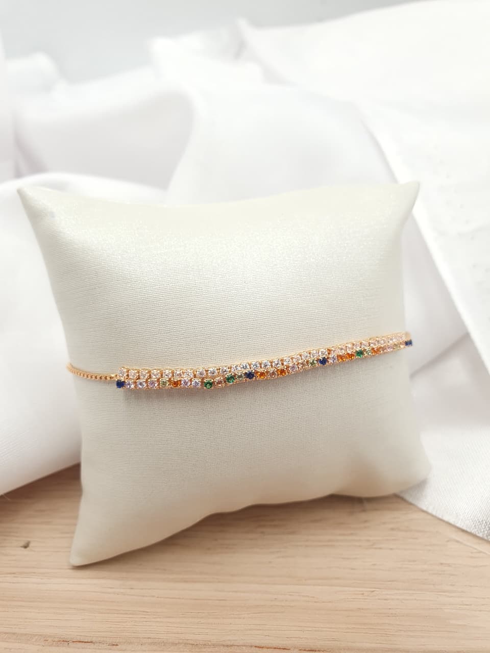 Pulsera en Rodio PRCH06