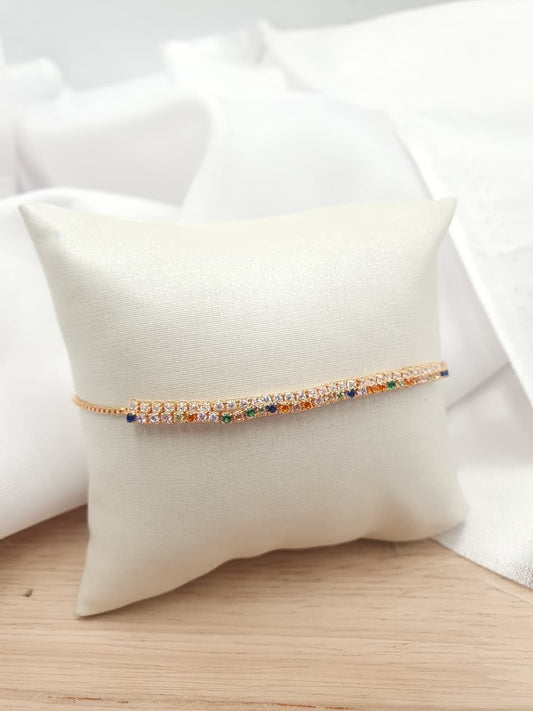 Pulsera en Rodio PRCH06