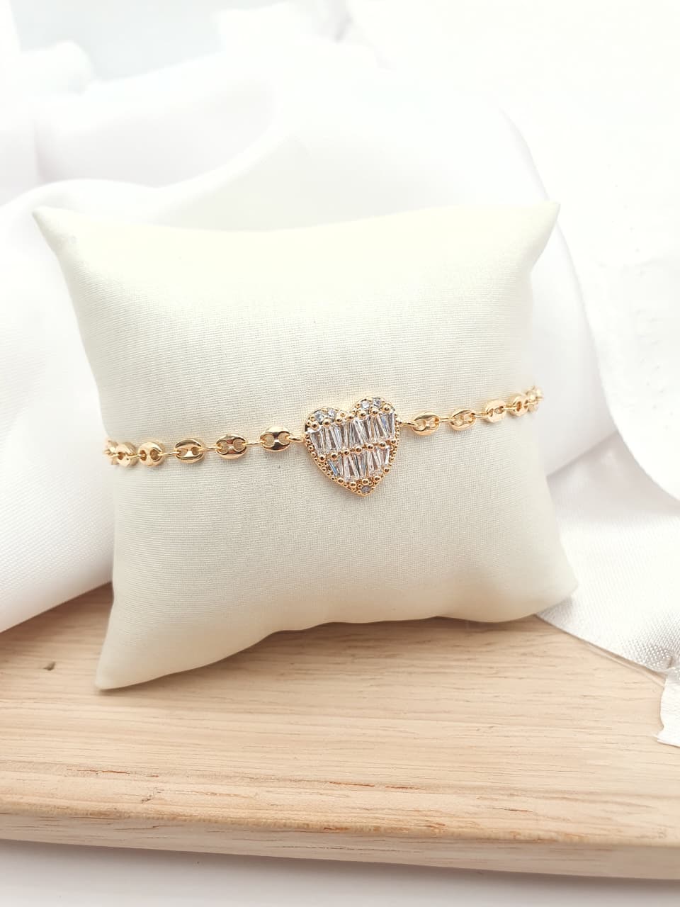Pulsera en Rodio PRCH03
