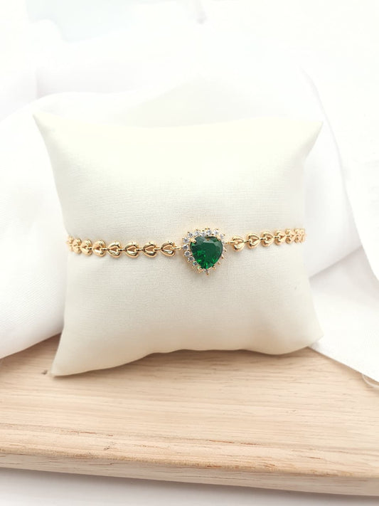 Pulsera en Rodio PRCH08