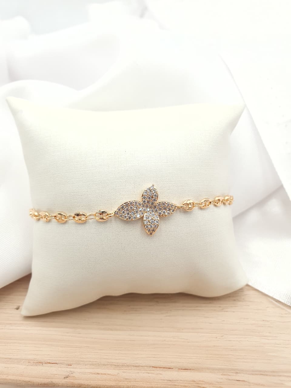 Pulsera en Rodio PRCH07