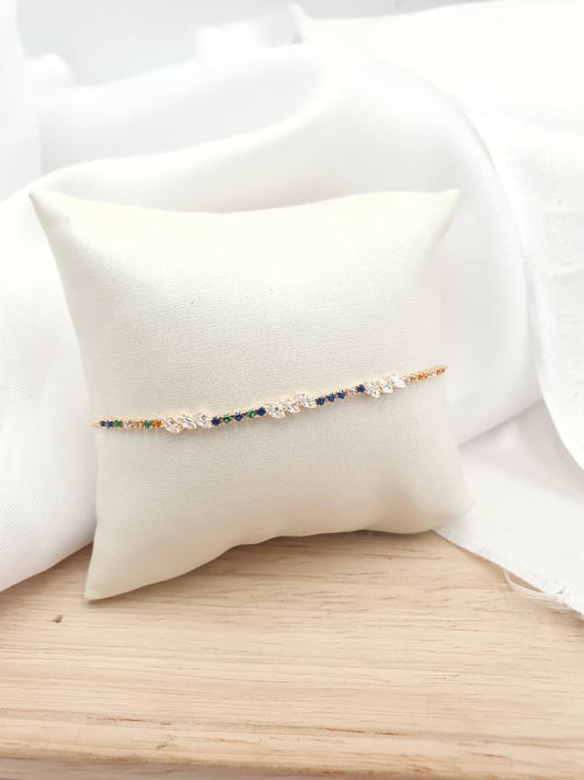 Pulsera en Rodio PRCH09