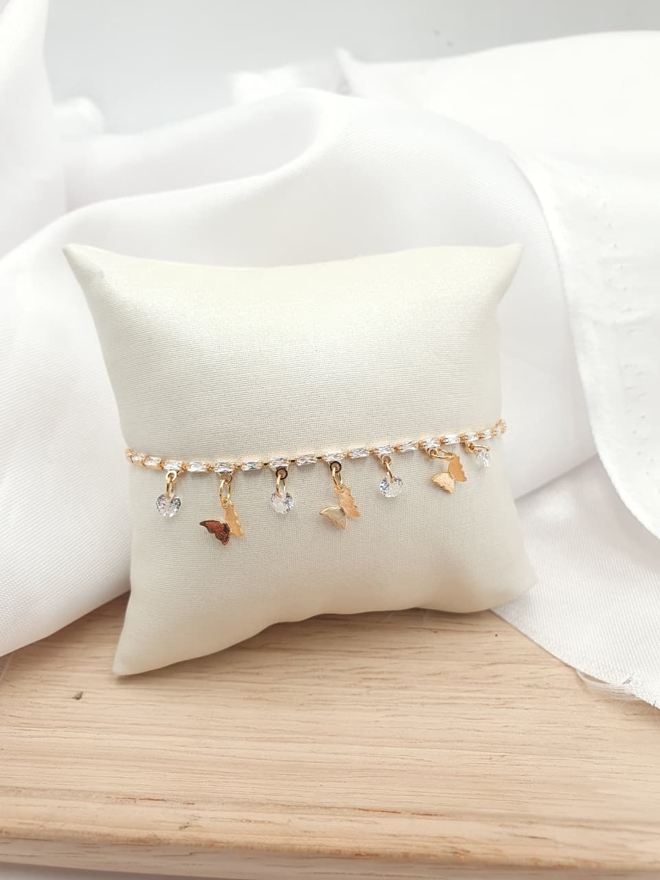 Pulsera en Rodio PRCH05