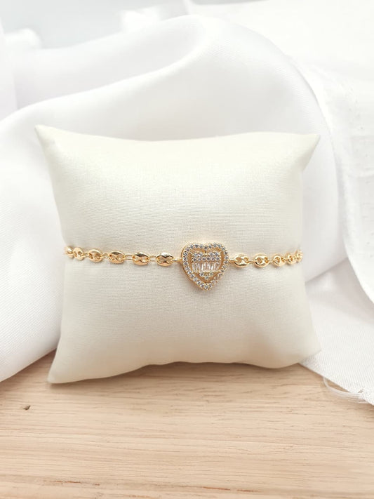 Pulsera en Rodio PRCH04