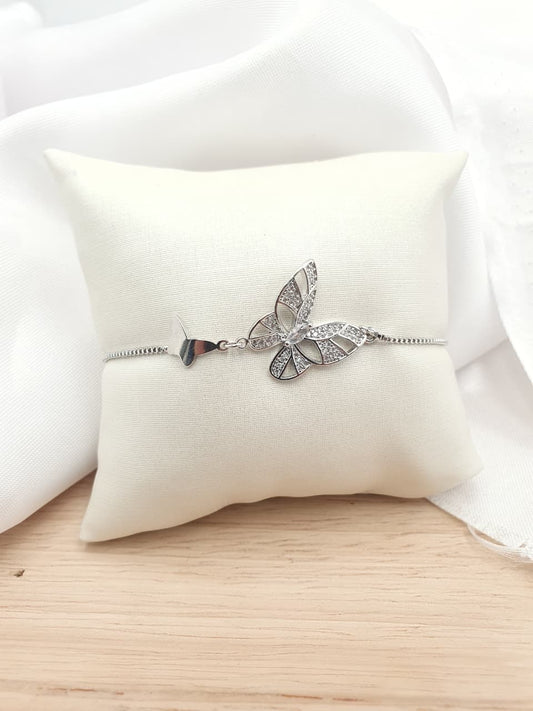 Pulsera en Rodio PLCH09