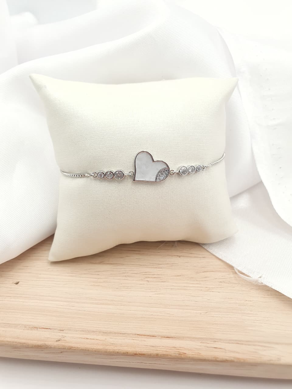 Pulsera en Rodio PLCH07