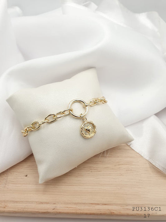 Pulsera en Rodio PU3136C1