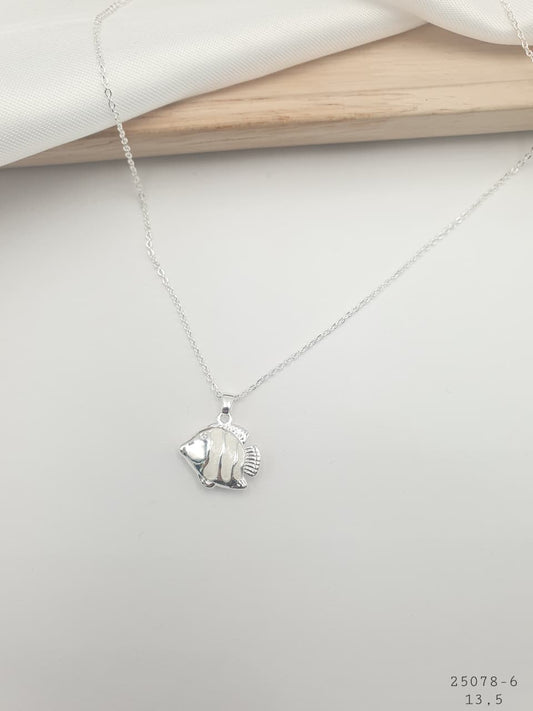 cadenas cobre con baño en plata PLC24