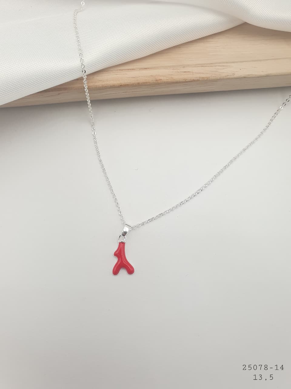 cadenas cobre con baño en plata PLC23