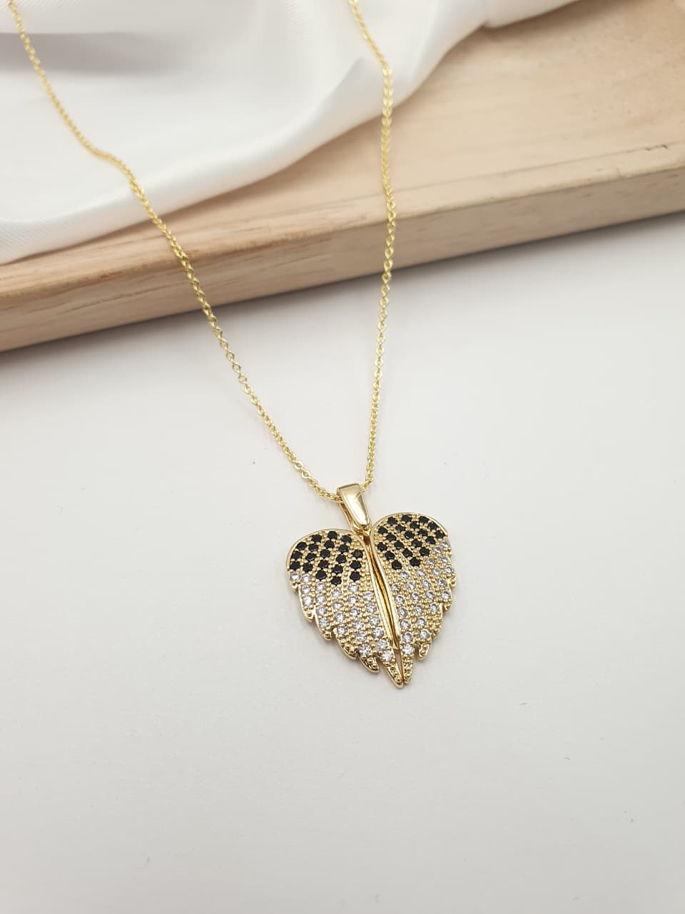 Cadena alas de angel Personalizable  AL03