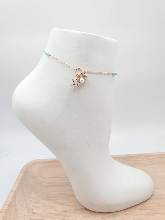 Tobillera En Rodio  FI37