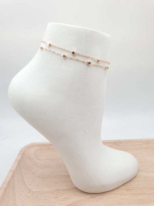 Tobillera En Rodio  FI7