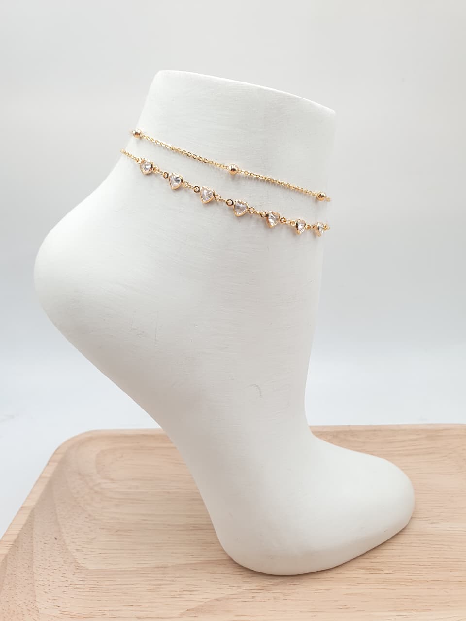 Tobillera En Rodio  FI13