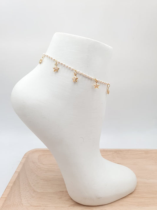 Tobillera En Rodio  FI34