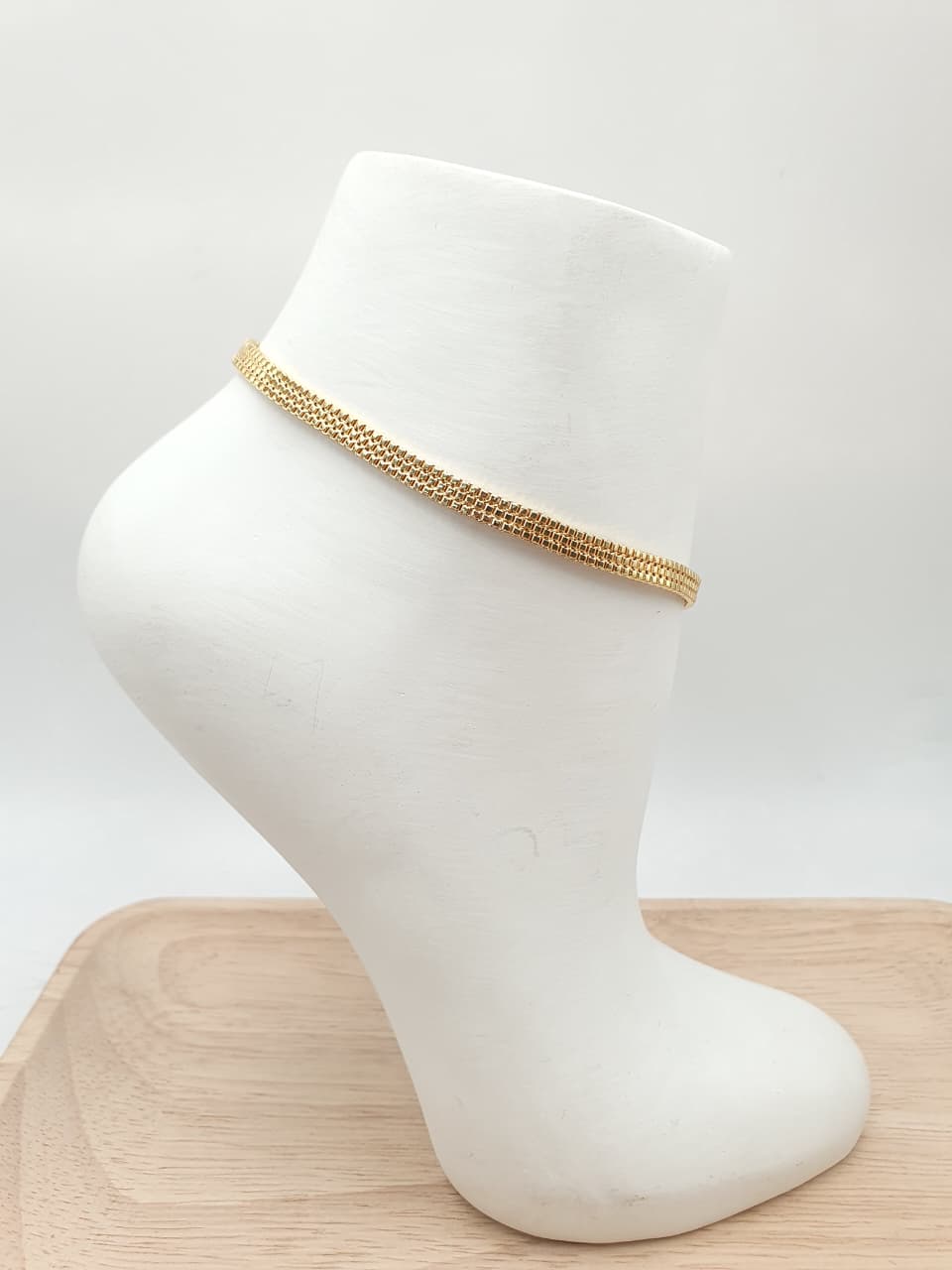 Tobillera En Rodio  FI6