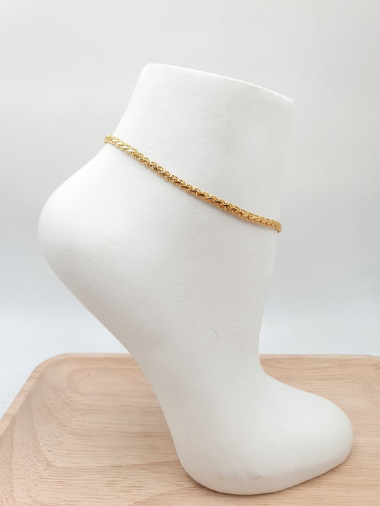 Tobillera En Rodio  FI3