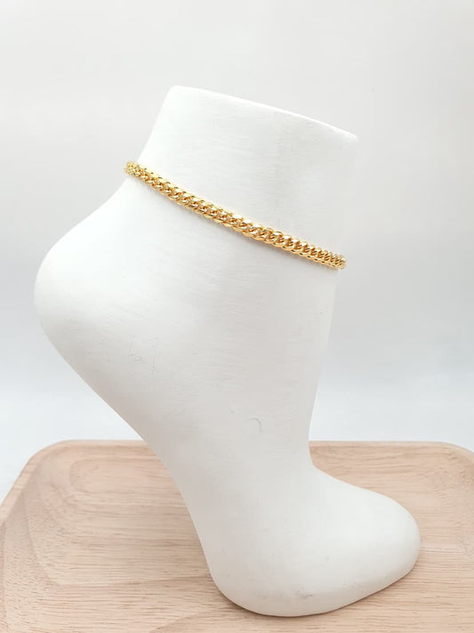 Tobillera En Rodio  FI1