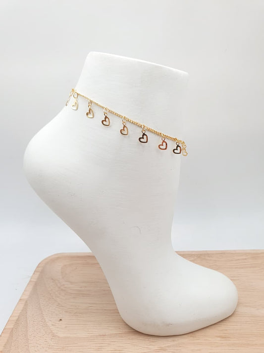 Tobillera En Rodio  FI2