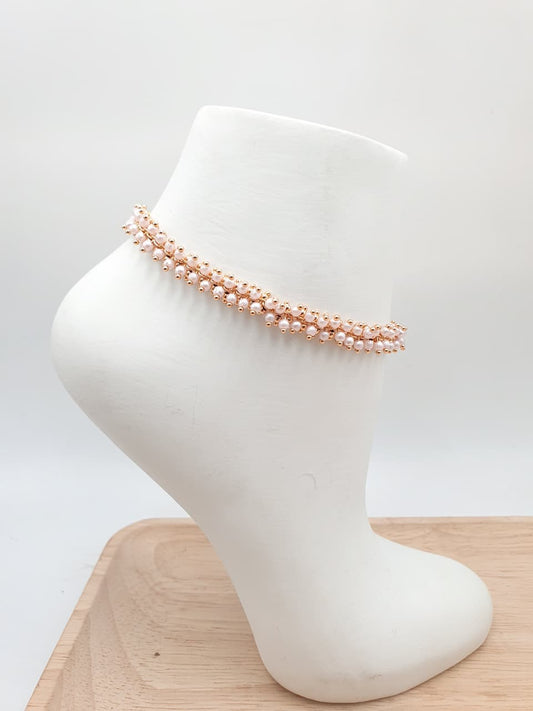 Tobillera En Rodio  FI16