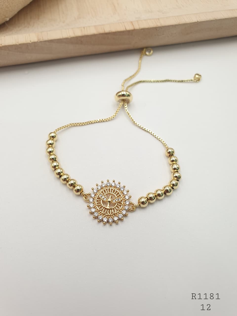 Pulsera En Rodio  R1181