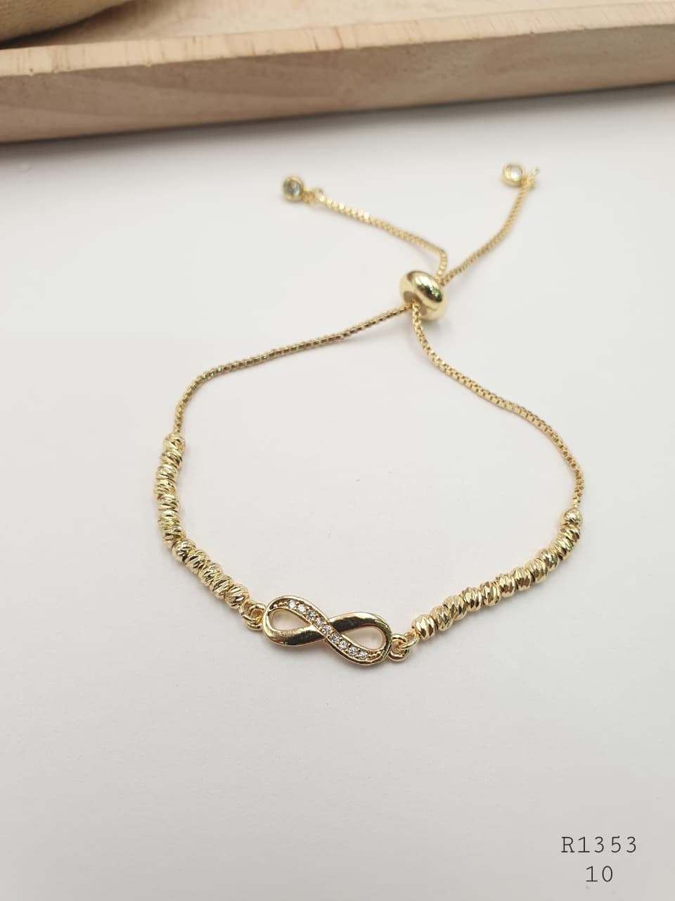 Pulsera En Rodio  R1353