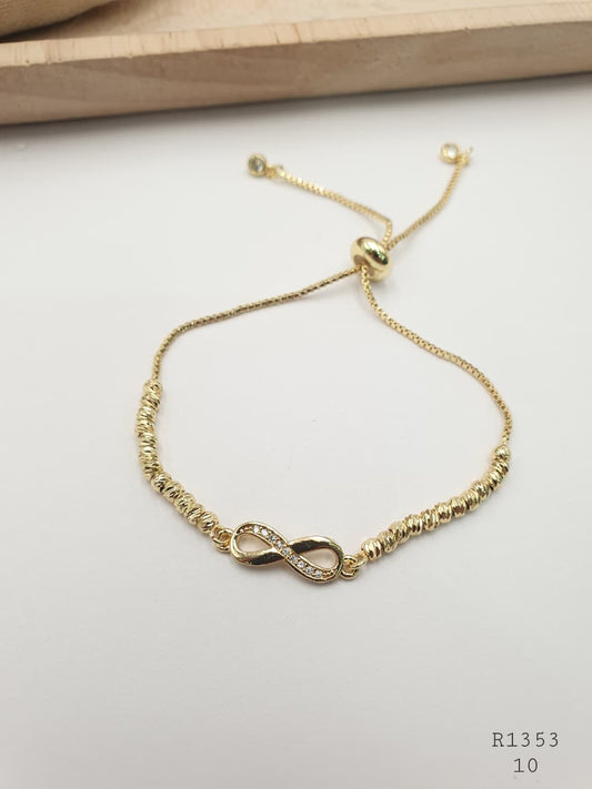 Pulsera En Rodio  R1353