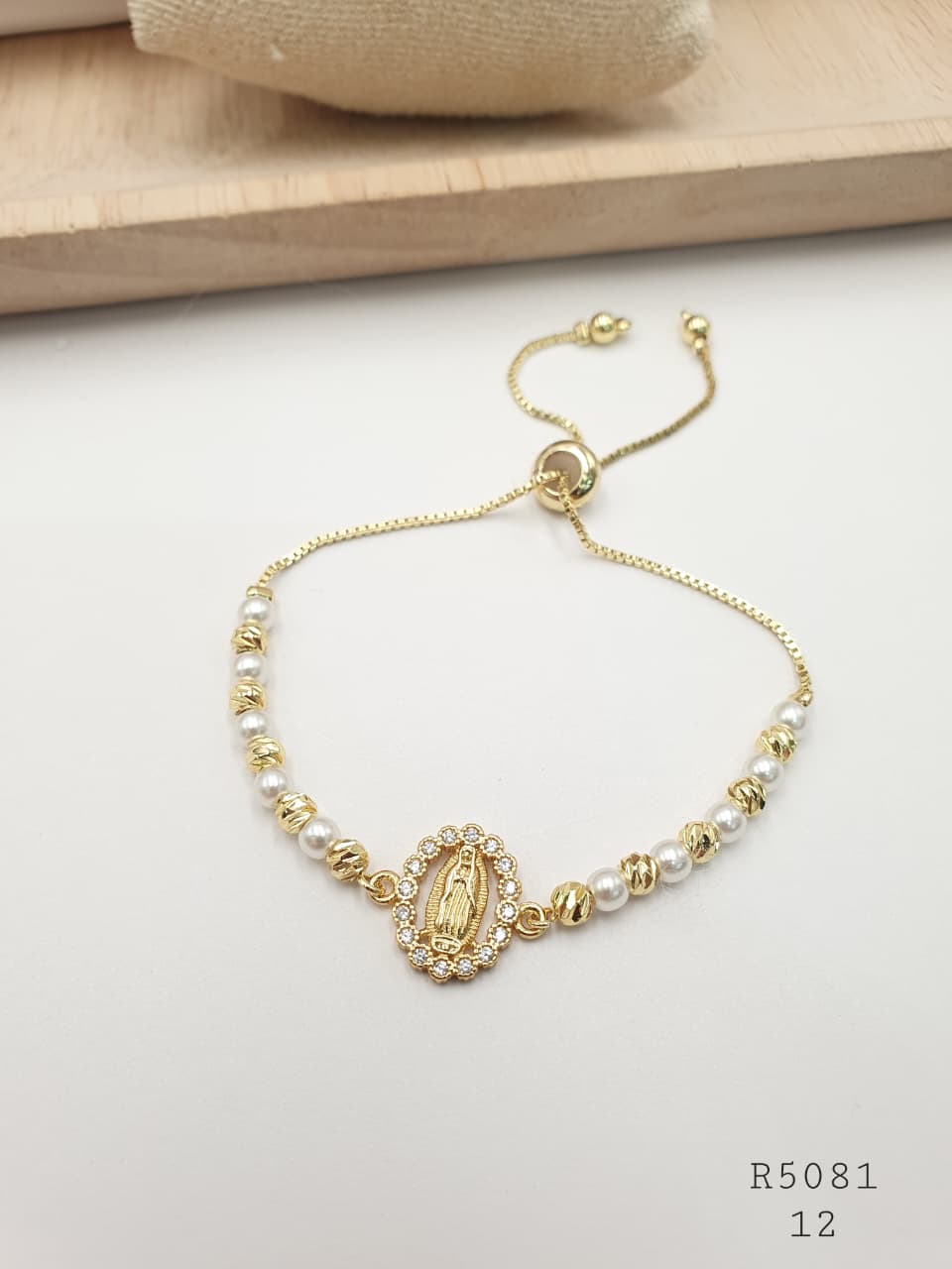 Pulsera En Rodio  R5081