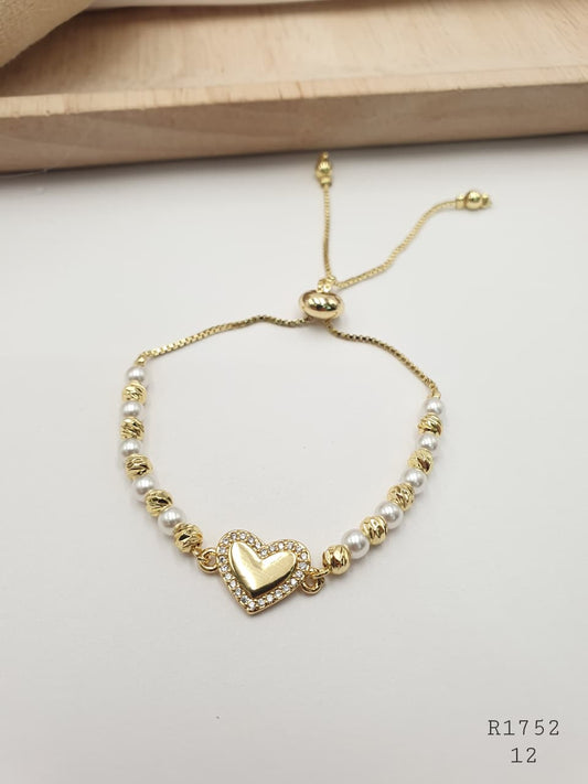 Pulsera En Rodio  R1752