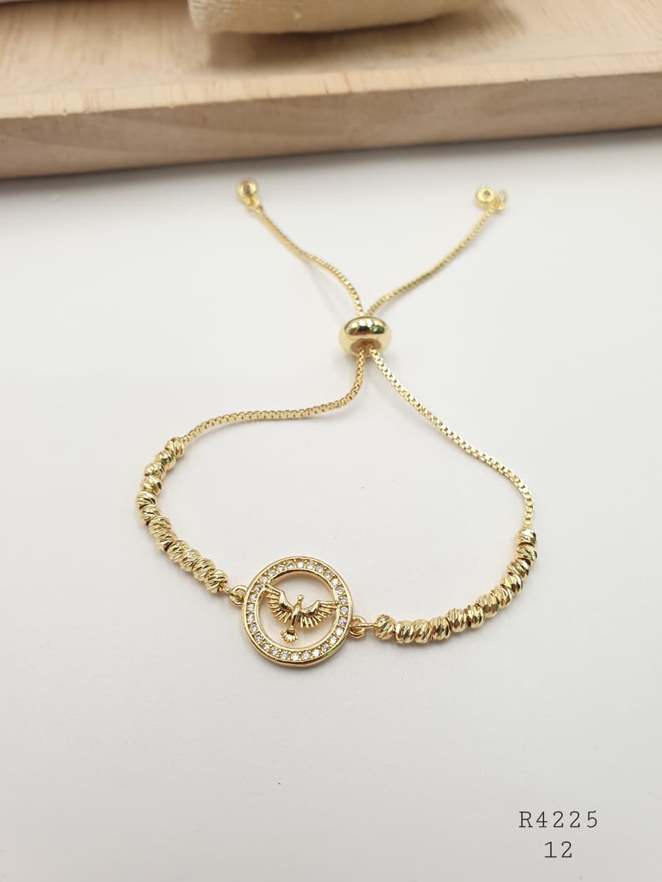 Pulsera En Rodio  R4225