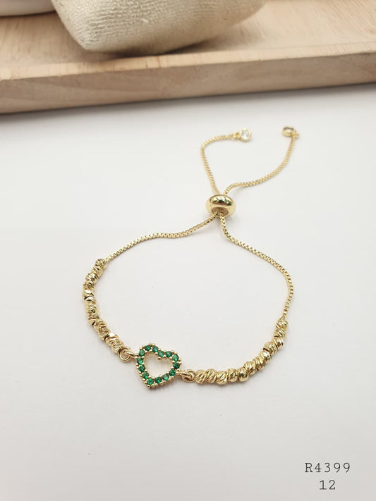 Pulsera En Rodio  R4399