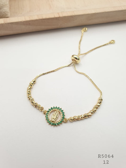 Pulsera En Rodio  R5064