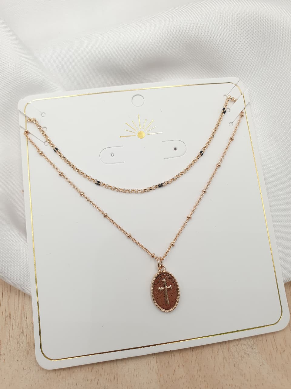 Cadena set En Rodio  TN5874