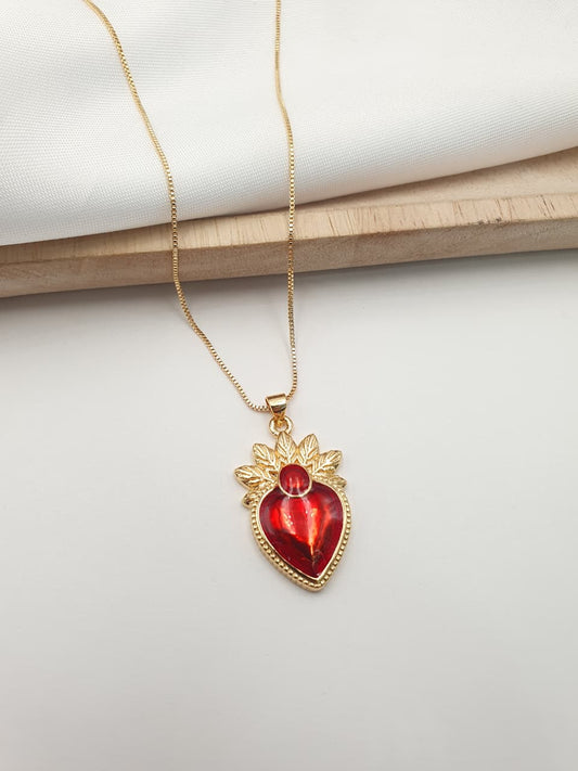 Cadena Sagrado corazon Rodio SAG7
