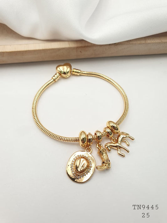 Pulsera Aro En Rodio TN9445