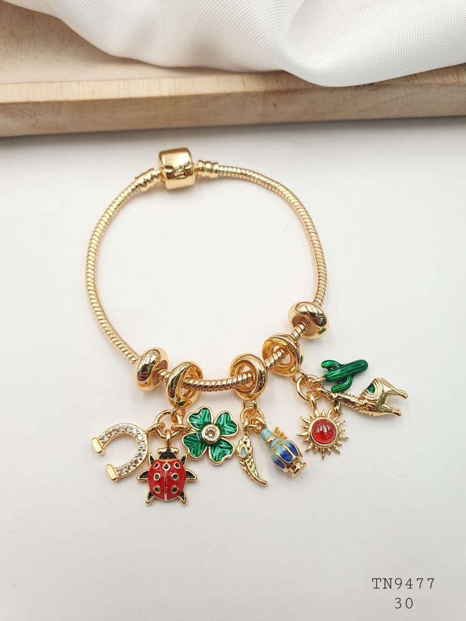Pulsera Aro En Rodio TN9477