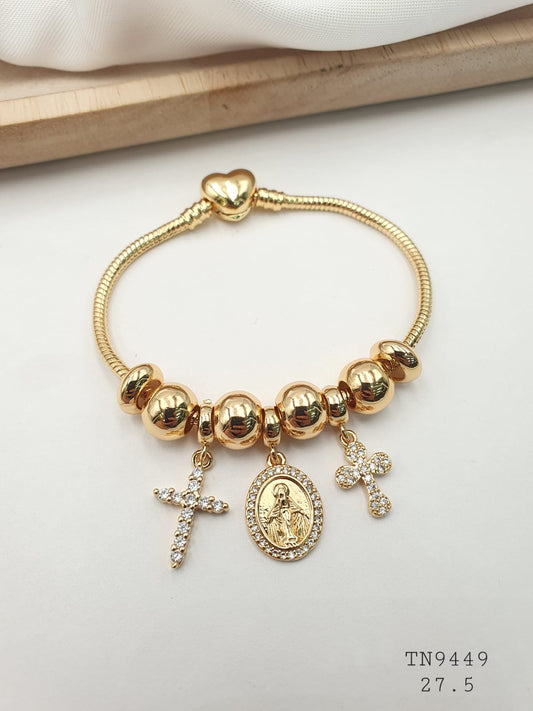 Pulsera Aro En Rodio TN9449