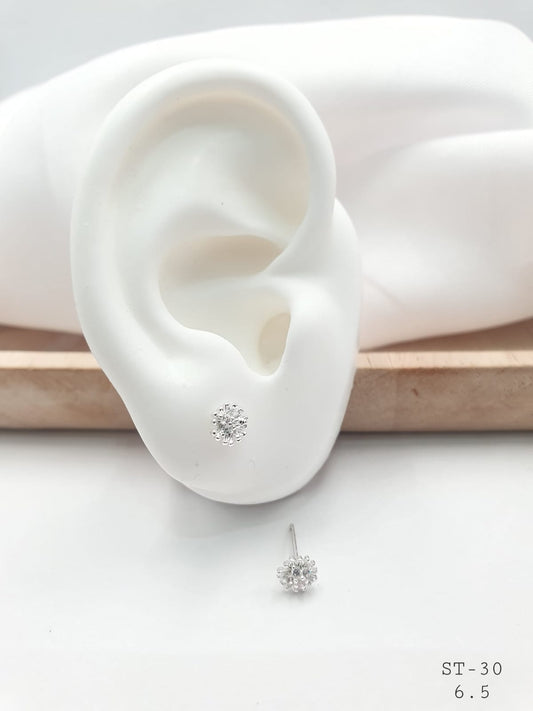 Topo Plateado En Rodio SST-30-7