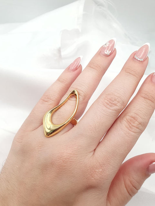 Anillo Chunky En Rodio ACHU10
