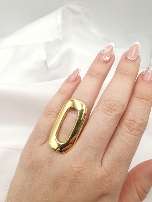 Anillo Chunky En Rodio ACHU11