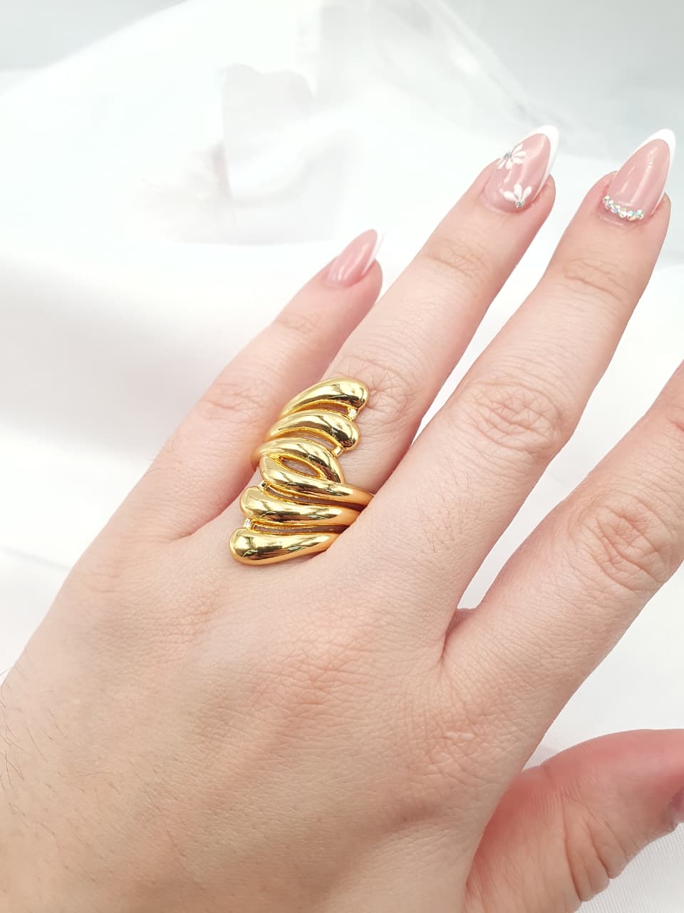 Anillo Chunky En Rodio ACHU2