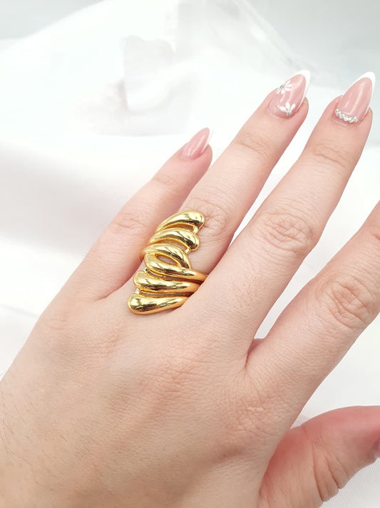 Anillo Chunky En Rodio ACHU2
