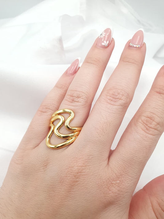 Anillo Chunky En Rodio ACHU4