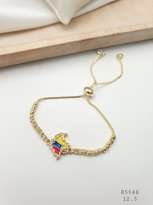 Pulsera Colombia Rodio R5548