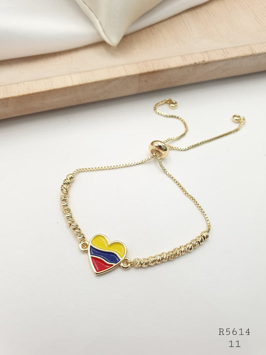 Pulsera Colombia Rodio R5614