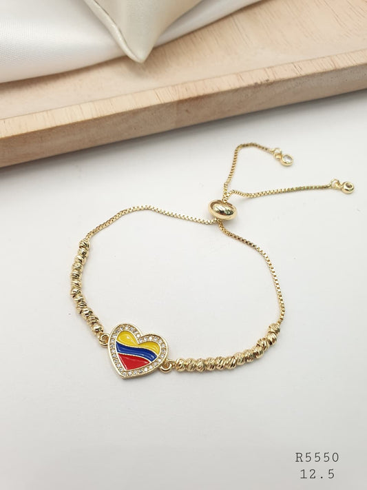 Pulsera Colombia Rodio R5550