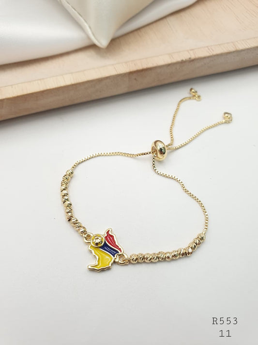 Pulsera Colombia Rodio R553
