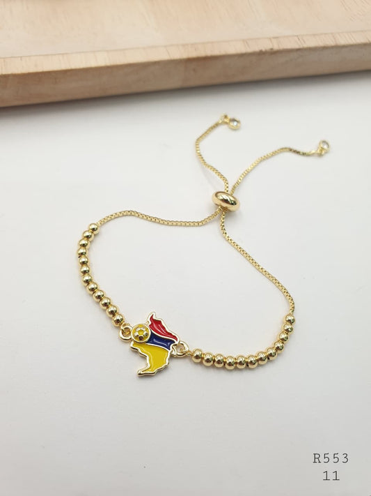 Pulsera Colombia Rodio R553
