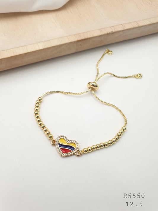 Pulsera Colombia Rodio R5550