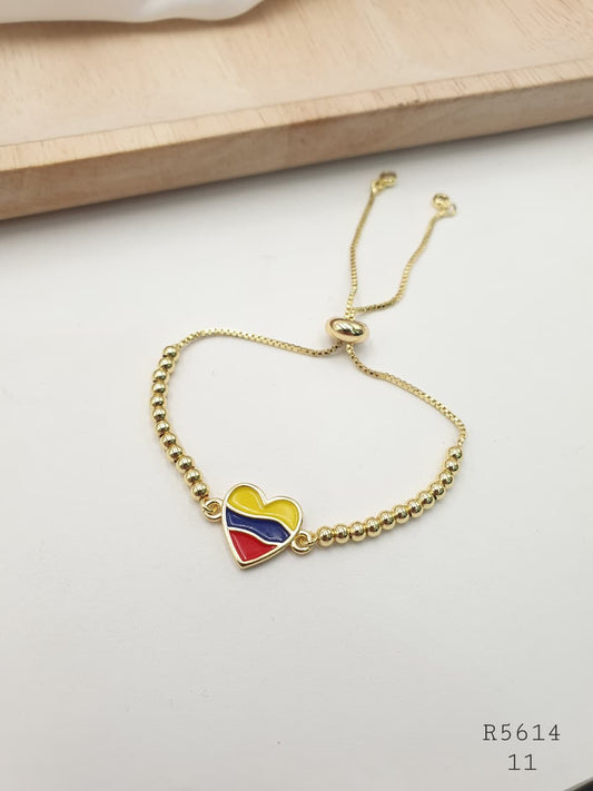 Pulsera Colombia Rodio R5614
