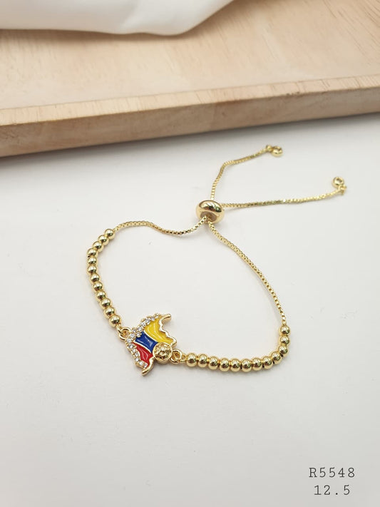 Pulsera Colombia Rodio R5548